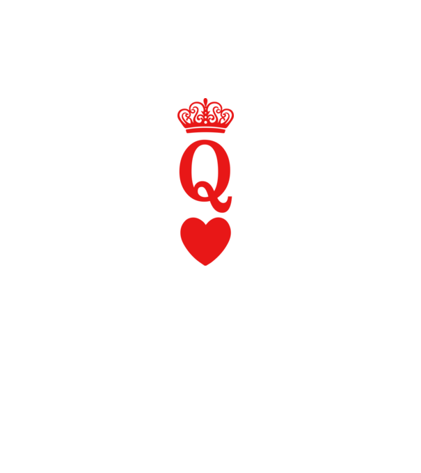 Queen model alb pe tricou
