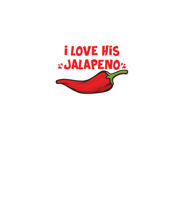 Couple JALAPENO model alb pe tricou