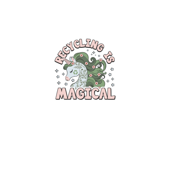 Recycling is magical model turcoaz pe tricou