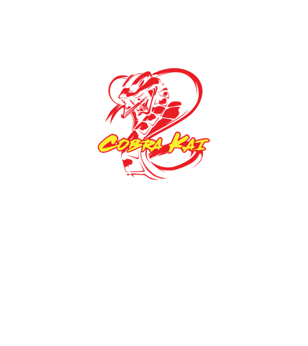 cobra kai simple model negru pe tricou
