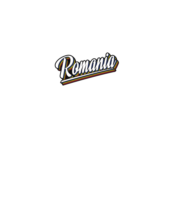 România retro model alb pe tricou