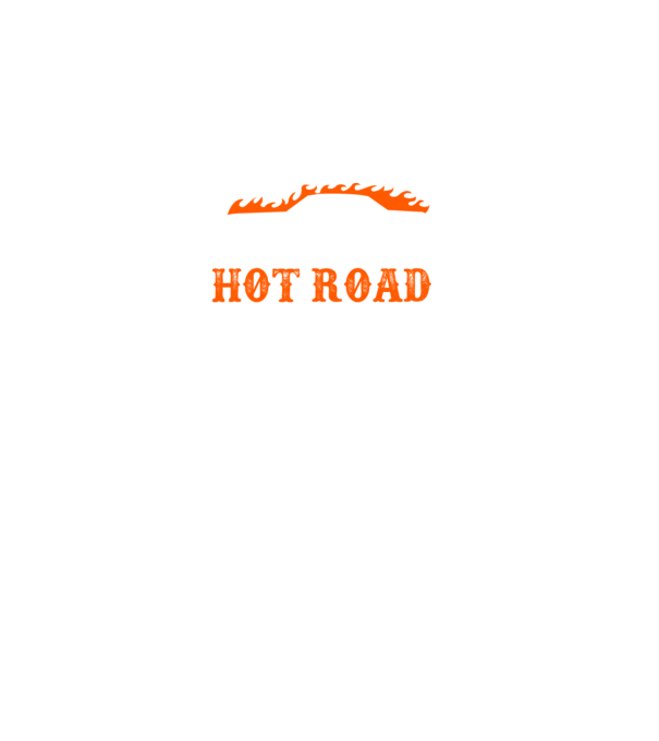 Hot road cartel model negru pe tricou