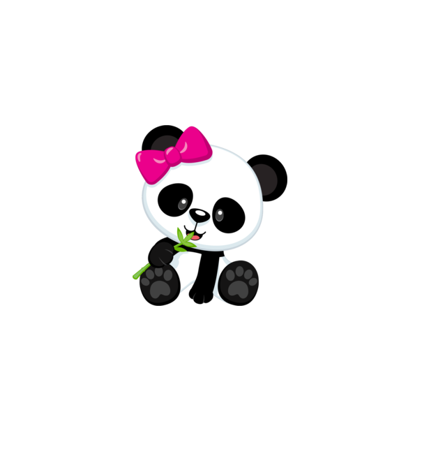 cute panda girl model alb pe tricou