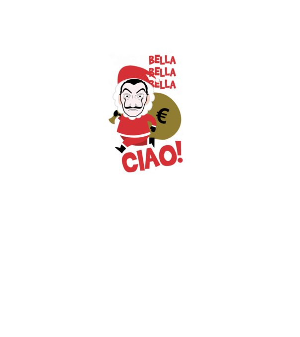 jingle bella christmas la casa de papel model negru pe tricou