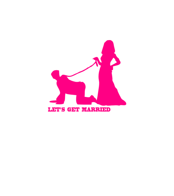 lets get married model alb pe tricou