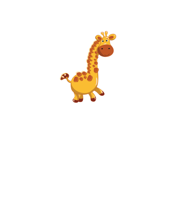 Cute giraffe model negru pe tricou