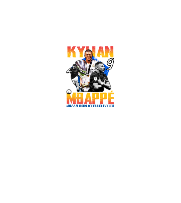 Mbappé tribute model negru pe tricou