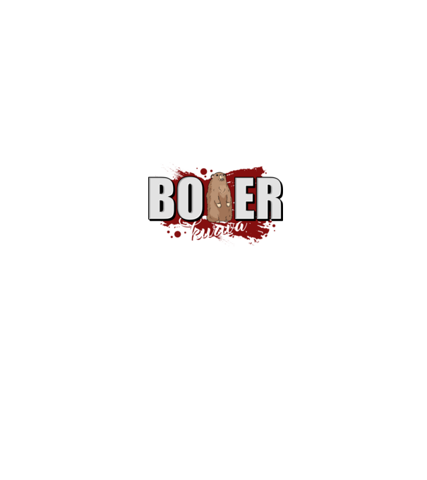 Bober Kurwa model negru pe tricou