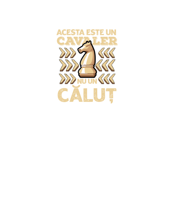 Acesta este un cavaler, nu un căluț model negru pe tricou