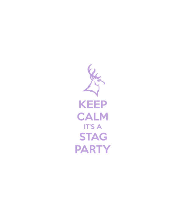 Keep calm stag party on model negru pe tricou