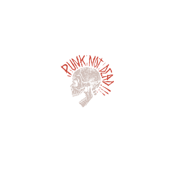 Punk Not Dead model negru pe tricou