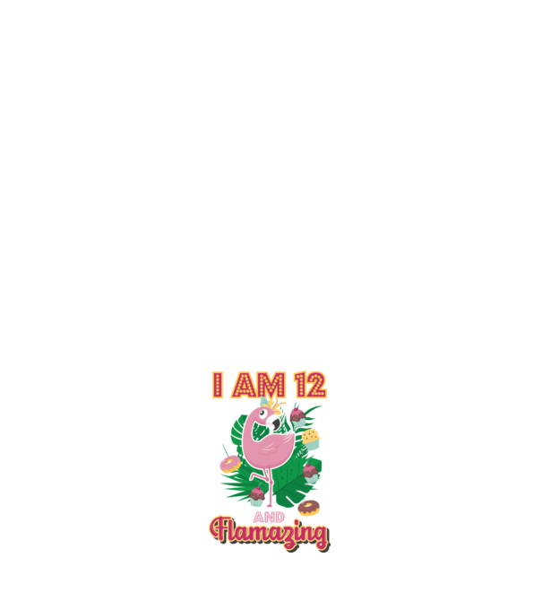 FLAMAZING Birthday 12 Years old model negru pe tricou