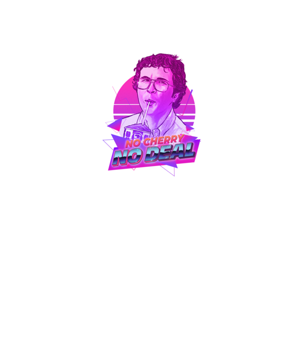 no cherry no deal stranger things model negru pe tricou