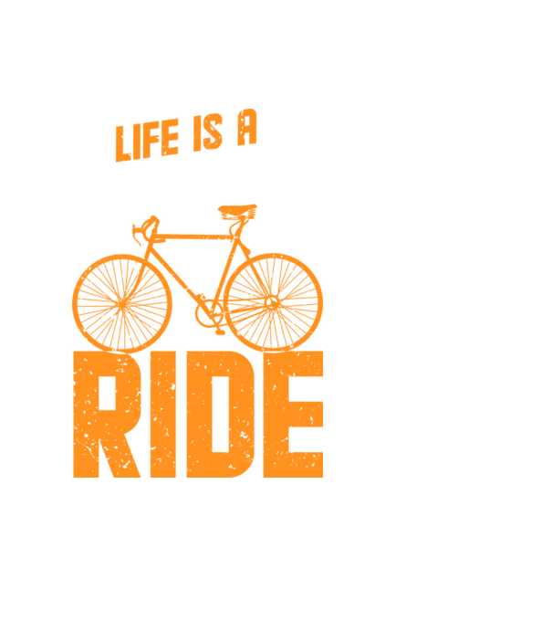 Life is a beautiful ride model negru pe tricou