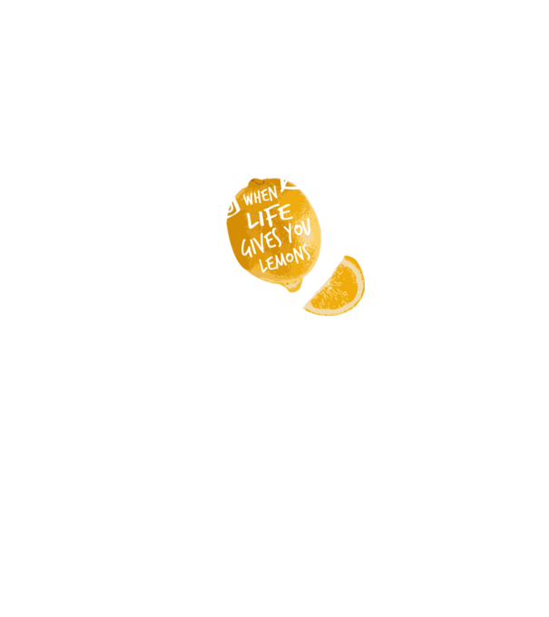 When life gives you lemons... model albastru regal pe tricou