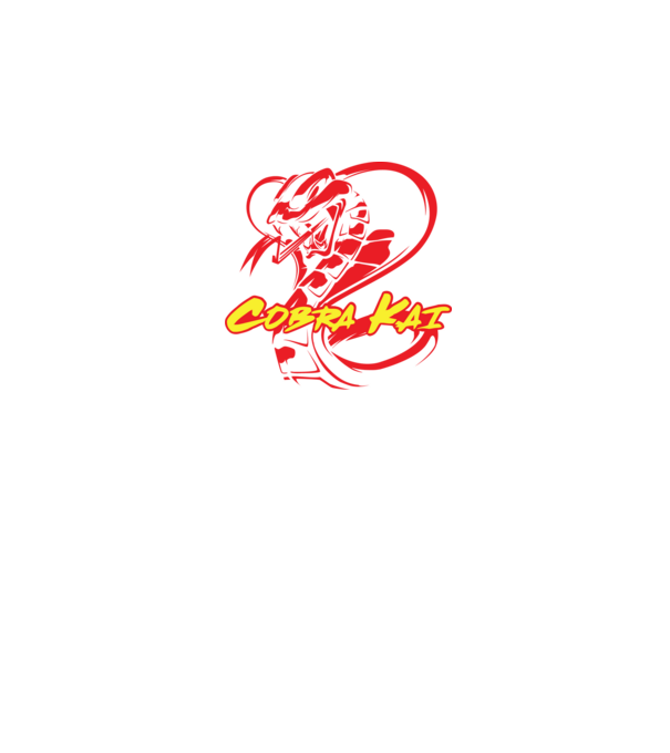 cobra kai simple model negru pe tricou