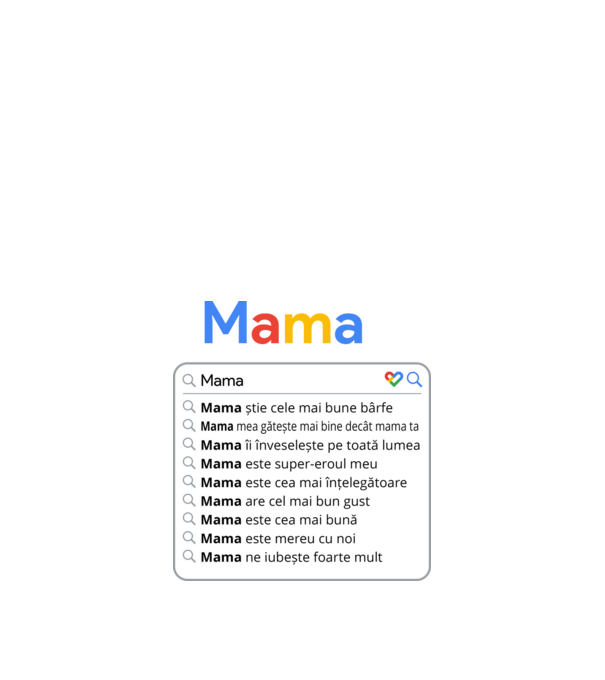 căutare Google Mama model negru pe tricou