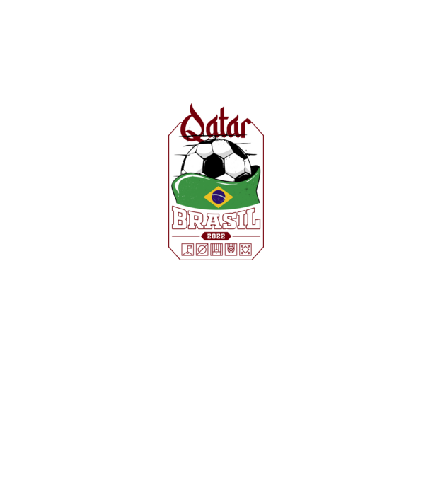 Qatar teams Brasil model negru pe tricou