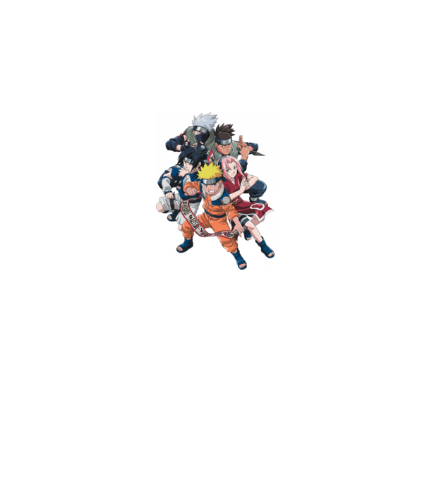 NARUTO model negru pe tricou