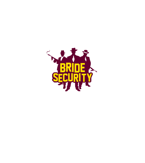 Bride Security model alb pe tricou