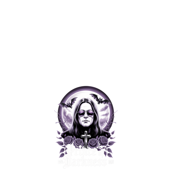 Prince of Darkness model negru pe tricou