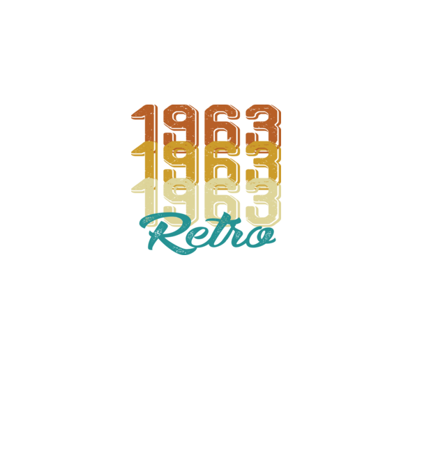 Retro 1963 model negru pe tricou