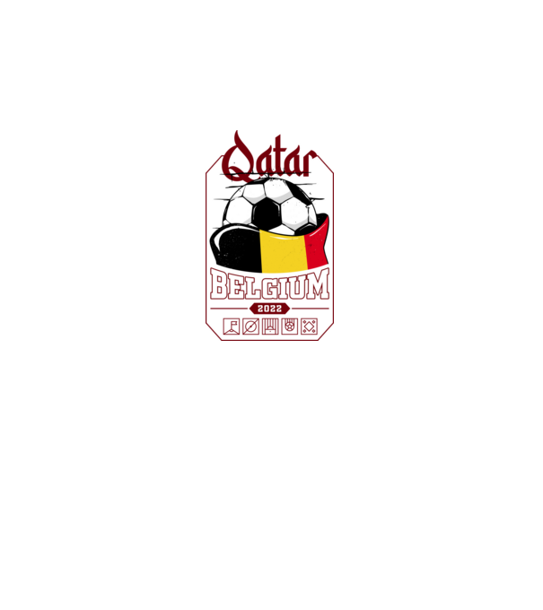 Qatar teams Belgium model negru pe tricou