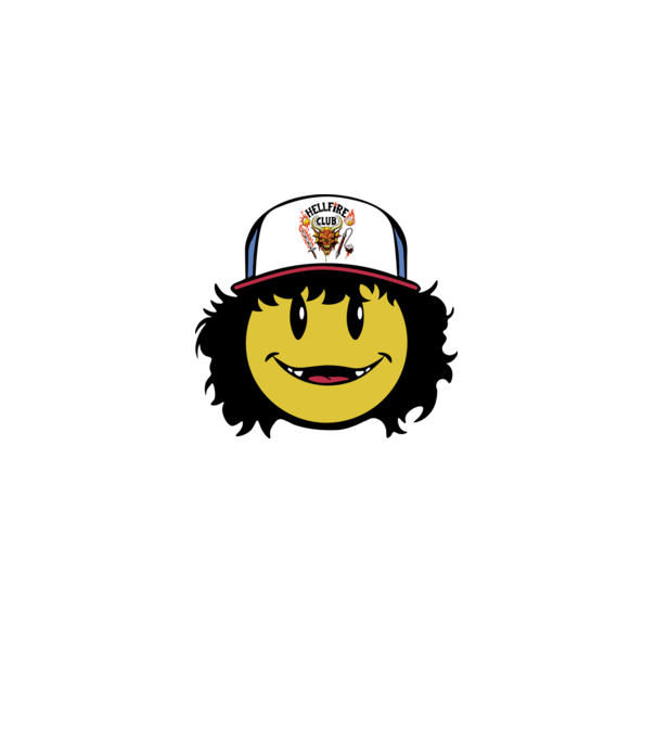 dustinhappyface model roșu pe tricou