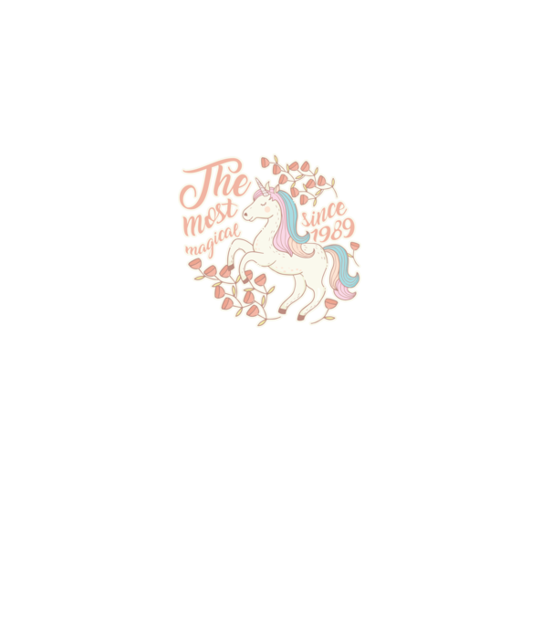 The most magical unicorn 1989 model alb pe tricou