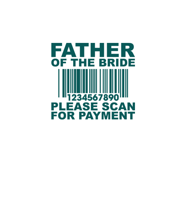 Father of the bride model alb pe tricou