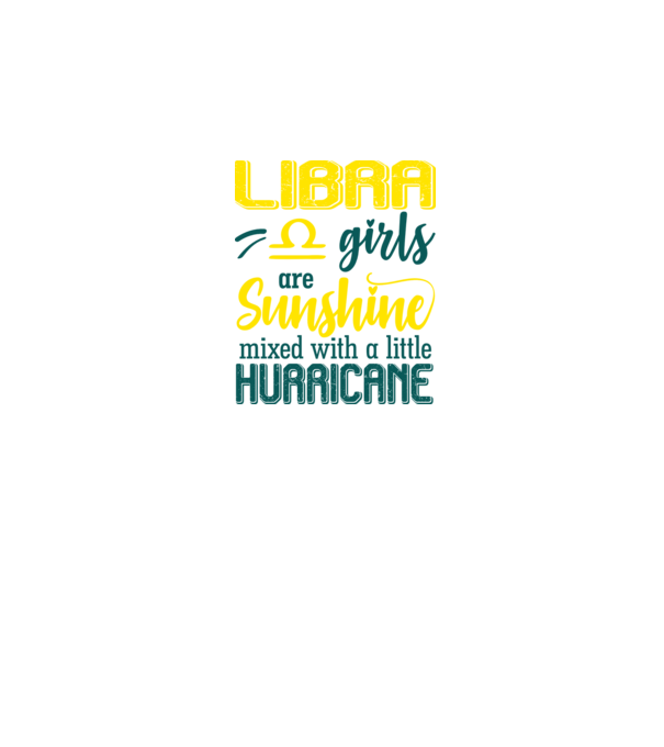 Sunshine with Hurricane LIBRA model negru pe tricou