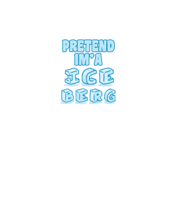 Iceberg carnaval model alb pe tricou
