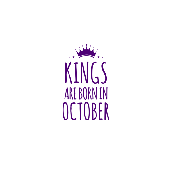 Kings are born in - October model dusty pink pe tricou