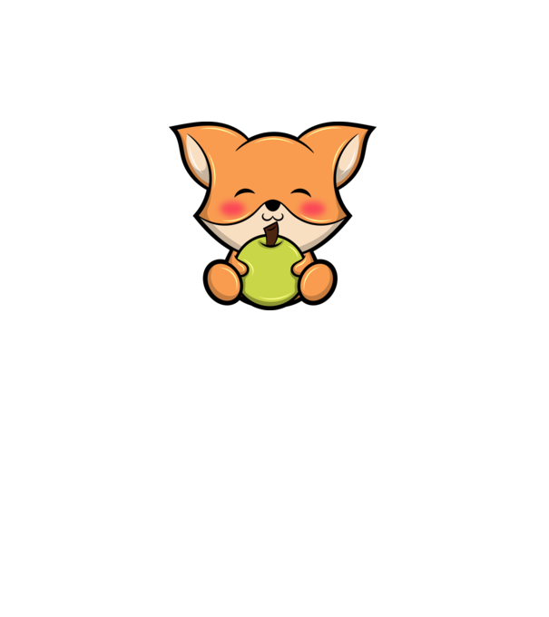 Baby Fox model alb pe tricou