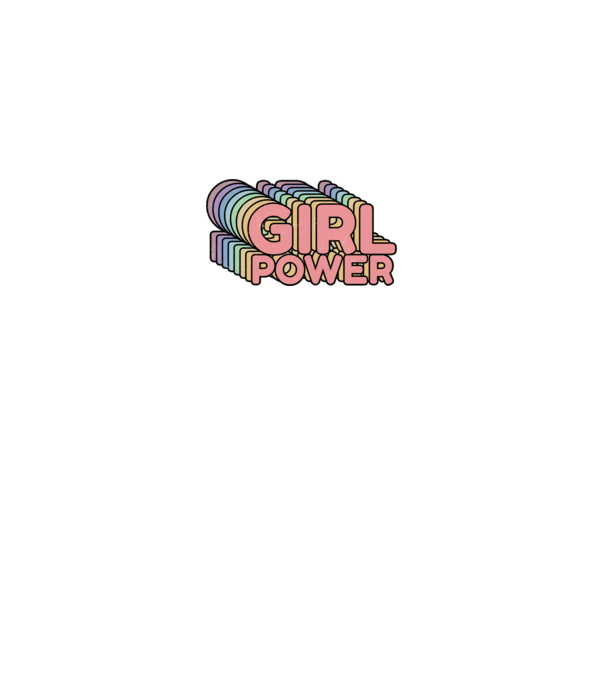 Girl power model gri pe tricou