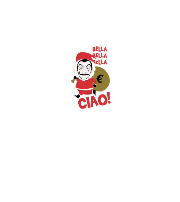 jingle bella christmas la casa de papel model negru pe tricou