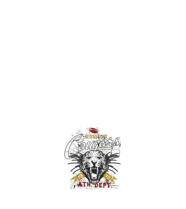 Minesota Cougars TEXTURED model albastru închis pe tricou