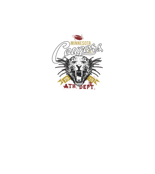 Minesota Cougars model negru pe tricou