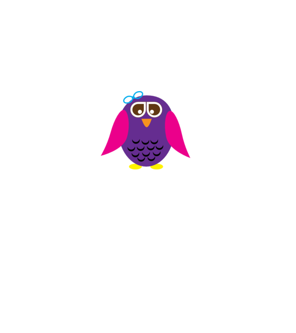 Owl model roz pe tricou