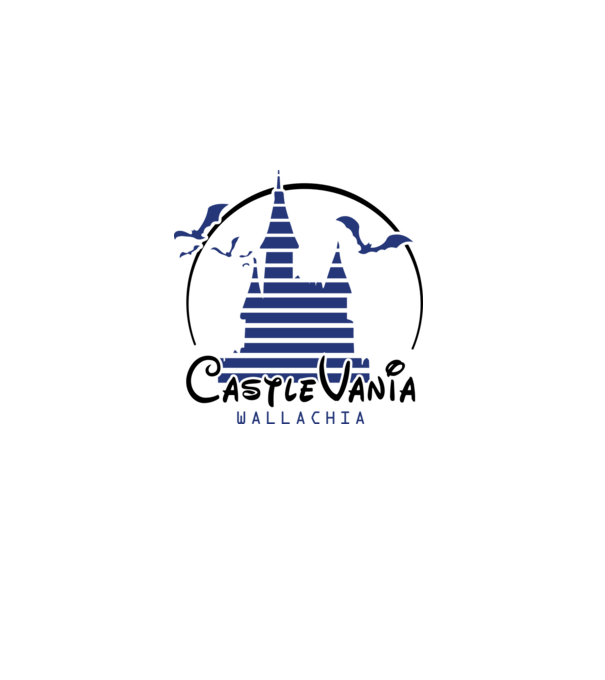 România CastleVania model alb pe tricou