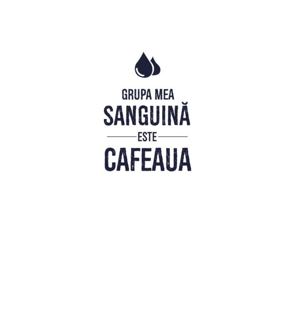 Grupa mea sanguină este cafeaua model nisipiu pe tricou