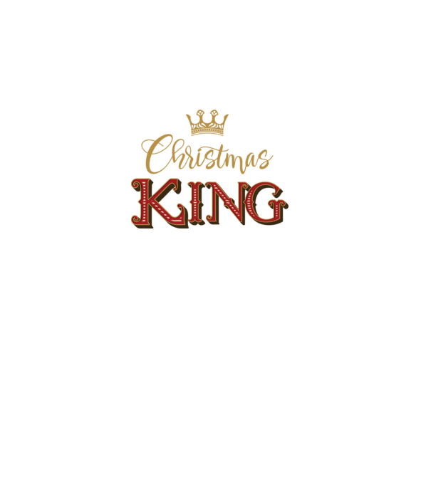 Christmas King model negru pe tricou