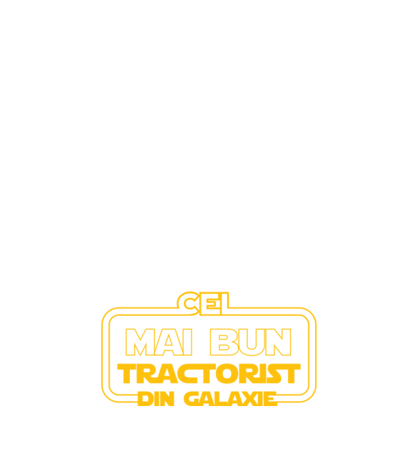 Cel mai bun tractorist din galaxie model albastru închis pe tricou