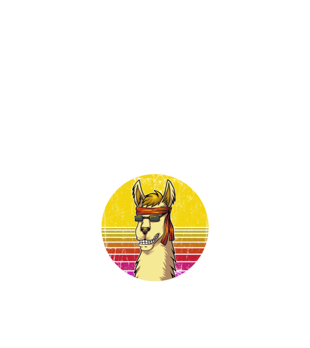 No Prob LLama - Láma model negru pe tricou