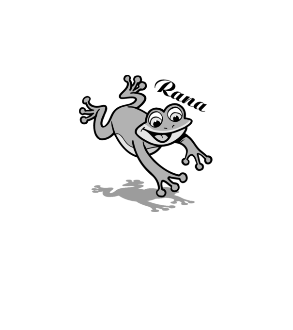 Frog model alb pe tricou