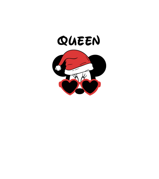 minnie santa queen model gri pe tricou