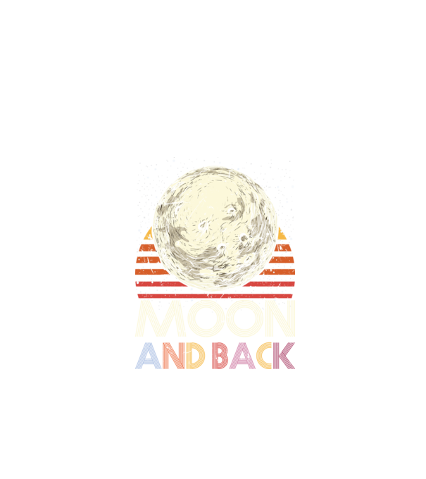 Retro vintage love you to the moon and back MOON model negru pe tricou