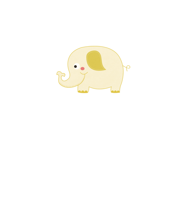 Cute elephant model gri pe tricou