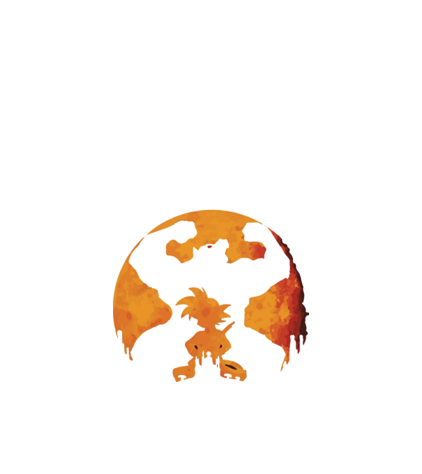 goku sunset model negru pe tricou