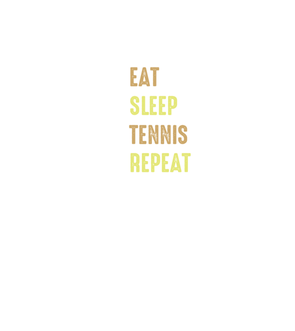 eat sleep tennis repeat model turcoaz pe tricou